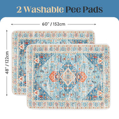 ULIGOTA washable pee pads with waterproof layer guard floors from leaks.