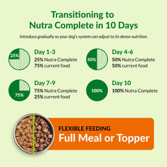 Ultimate Pet Nutrition Nutra Complete seeds and vegetables blend, colorful mix for healthy coat.