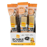 Ultra Chewy peanut butter double treat bones outer layer close-up for a long-lasting chew.