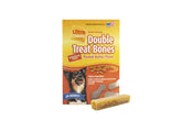 Ultra Chewy Peanut Butter Double Treat Bones packaging highlights USA-made, long-lasting chews