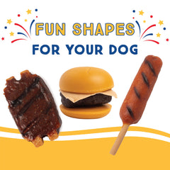 Ultra Chewy Taste of America sampler corn dogs image for on-the-go treats.