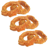 Ultra Chewy Turkey Tendon Rings pack close-up highlighting protein-rich, all-natural dog chew