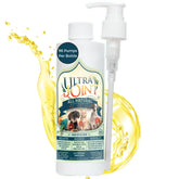 Ultra Joint liquid bottle enables easy dosing for dogs to support joint activity