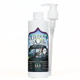 Ultra Oil Skin & Coat bottle pour demonstrates easy dosing for pets and shinier coats.