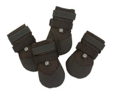 Ultra Paws Durable Boots closeup on paw strap showing secure fit for active dogs.