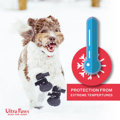 Ultra Paws Durable Boots with reflective Velcro straps for visibility.