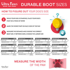 Ultra Paws Durable Boots sole traction demonstrating non-slip grip on floors.