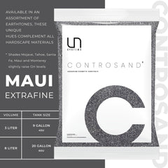 Ultum Controsand Maui 3L planted-tank-view with lush greens and warm sand tones