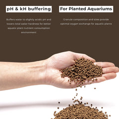Ultum Nature Systems Controsoil poured in tank supports quick clear water.