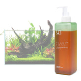 Ultum Nature Systems Plant Food bottle pour for precise dosing in aquariums.