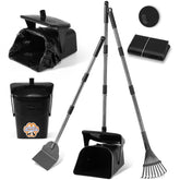 Ulugt dog pooper scooper with a 40-inch handle for easy, low-bend pickup