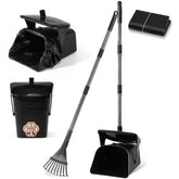 Ulugt stainless-steel dog pooper scooper with 40-inch handle for easy yard pickup and no bending.