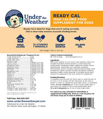 Under the Weather Ready Cal dial-a-dose demonstrates easy, precise dosing for steady weight gain