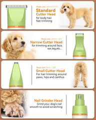 Unibono Dog Grooming Kit 7116 nail grinder-head for smooth nails and quick maintenance.