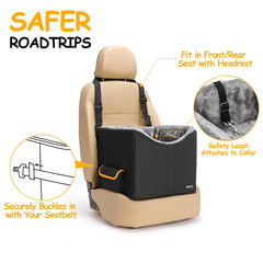 UNICITII dog car seat back latch attachment helps keep the seat stable.