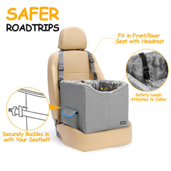 UNICITII dog car seat dimensions highlight compact size for small pets up to 20 lbs.