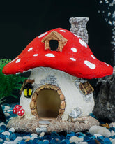 Uniclife aquarium mushroom house front view enhances tank aesthetics and shelter