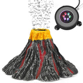 Uniclife aquarium volcano ornament closeup highlights realistic volcanic texture for engaging tank scenery