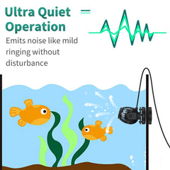Uniclife magnetic base attachment simplifies positioning without disturbing tank setup.
