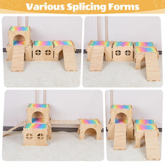 Unicorn Catcher Guinea Pig Hideout easy-install design requires no glue or nails.