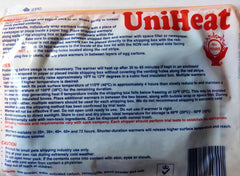 Uniheat 40hour heat pack shown alone emphasizes long-lasting warmth for fragile shipments.