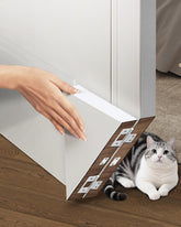 unikgryte cat door corner demonstrates left-right installation for flexible privacy in interior doors.