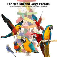 Unimaxlink parrot toy stainless steel chains provide secure, durable hanging