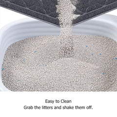 Unipaws cat litter mat waterproof bottom protects floors from accidents