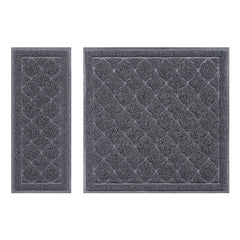 Unipaws cat litter trapping mat top view highlights dense coils that trap litter effectively