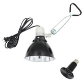 unipaws reptile heat lamp top view showcases compact clamp for terrariums.