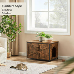 unipaws top opening cat litter box enclosure top opening promotes easy cleaning access