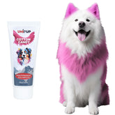 UNIPUP algodón de azúcar: aplicación suave del tinte en pelaje de perro.