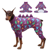 UNIPUP dog pajamas with dinosaur back design for cute, photo-ready lounging