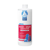 Unique Pet Odor and Stain Eliminator bottle pour enables easy dilution for deep cleaning.