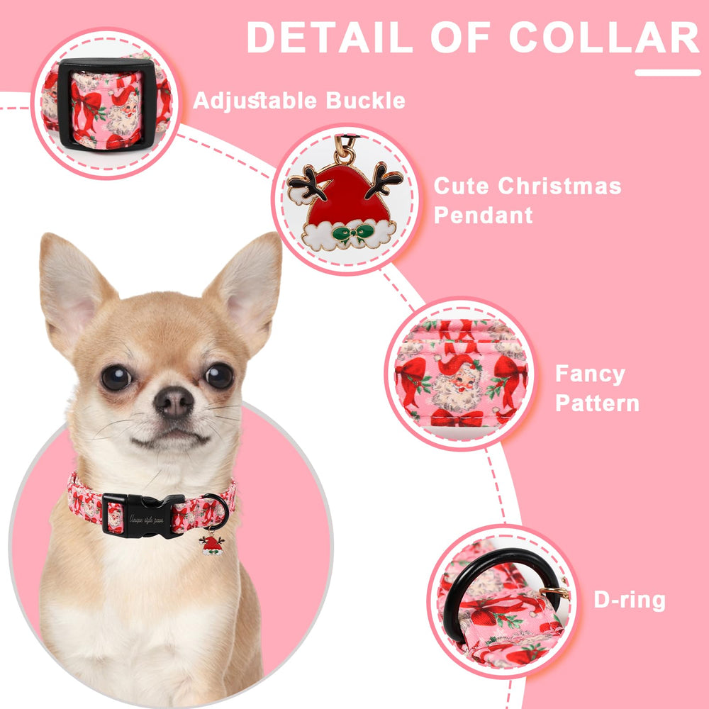 Unique Style Paws Christmas collar buckle closeup showcases lightweight plastic buckle