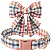 Unique Style Paws cotton dog collar buckle closeup shows sturdy hardware for secure daily wear.