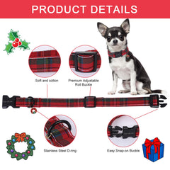 Unique Style Paws cotton dog collar closeup showing soft fabric and comfort