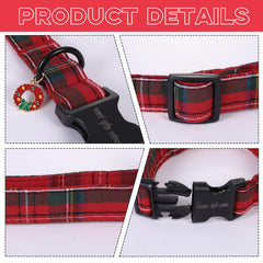 Unique Style Paws dog collar pendant detail highlighting festive charm
