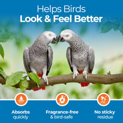 UnRuffledRx Plant-based formula ingredients—aloe moisture supports healthier-looking feathers.