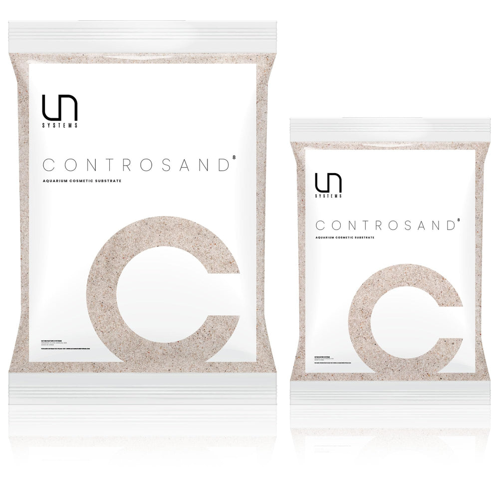 Ultum Nature Systems UNS Controsand Bora 3L packaging shows natural white sand for aquascapes.