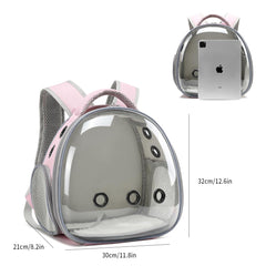UOOPET pink backpack with anti-scratch mesh side panels for airflow