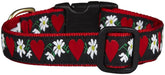 Up Country Hearts & Flowers dog collar large in vibrant pattern for everyday wear