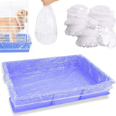 Upcessory disposable cage liners on a 47-inch tray help keep mess contained.