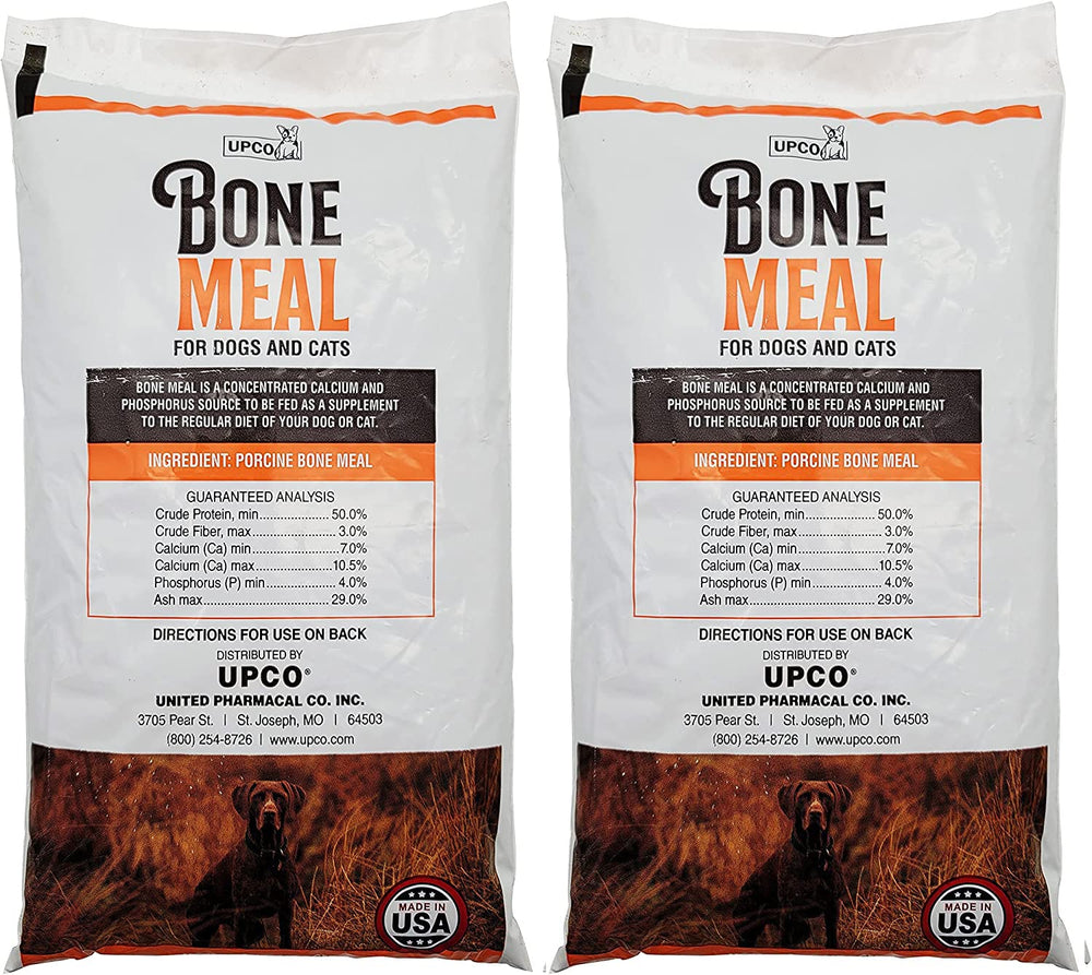 UPCO Bone Meal steamed powder pack for dogs and cats two-pack supports calcium balance.