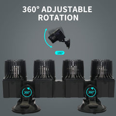 UPETTOOLS submersible pump in-tank image emphasizes reliable circulation for both fresh and saltwater.