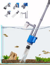 UPETTOOLS Aquarium Gravel Cleaner front view showing strong suction for debris removal.