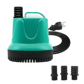 UPETTOOLS submersible water pump front view enables pond circulation.