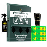 UPGORILO original glow dog poop station outdoors ensures quick waste disposal at night
