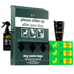 UPGORILO original glow dog poop station outdoors ensures quick waste disposal at night