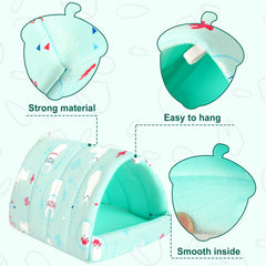 UPINS guinea pig bed non-slip bottom keeps nest in place during play.